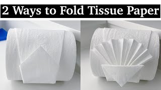 How to Fold Toilet Paper Like a Hotel || Fancy and Unique