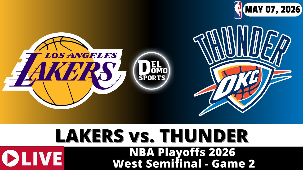 LOS ANGELES LAKERS VS OKLAHOMA CITY THUNDER 🏀 NBA Playoff Game Score ...