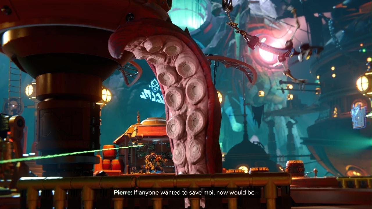 Ratchet & Clank Rift Apart Bubbles the Giant Octopus RatchetPS5 