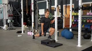 Hand Supported Front Foot Elevated Suitcase KOT Split Squat