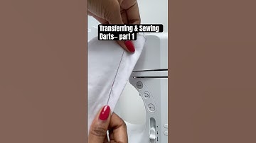 How to Transfer & Sew Darts, part 1 #howtosew #sewing