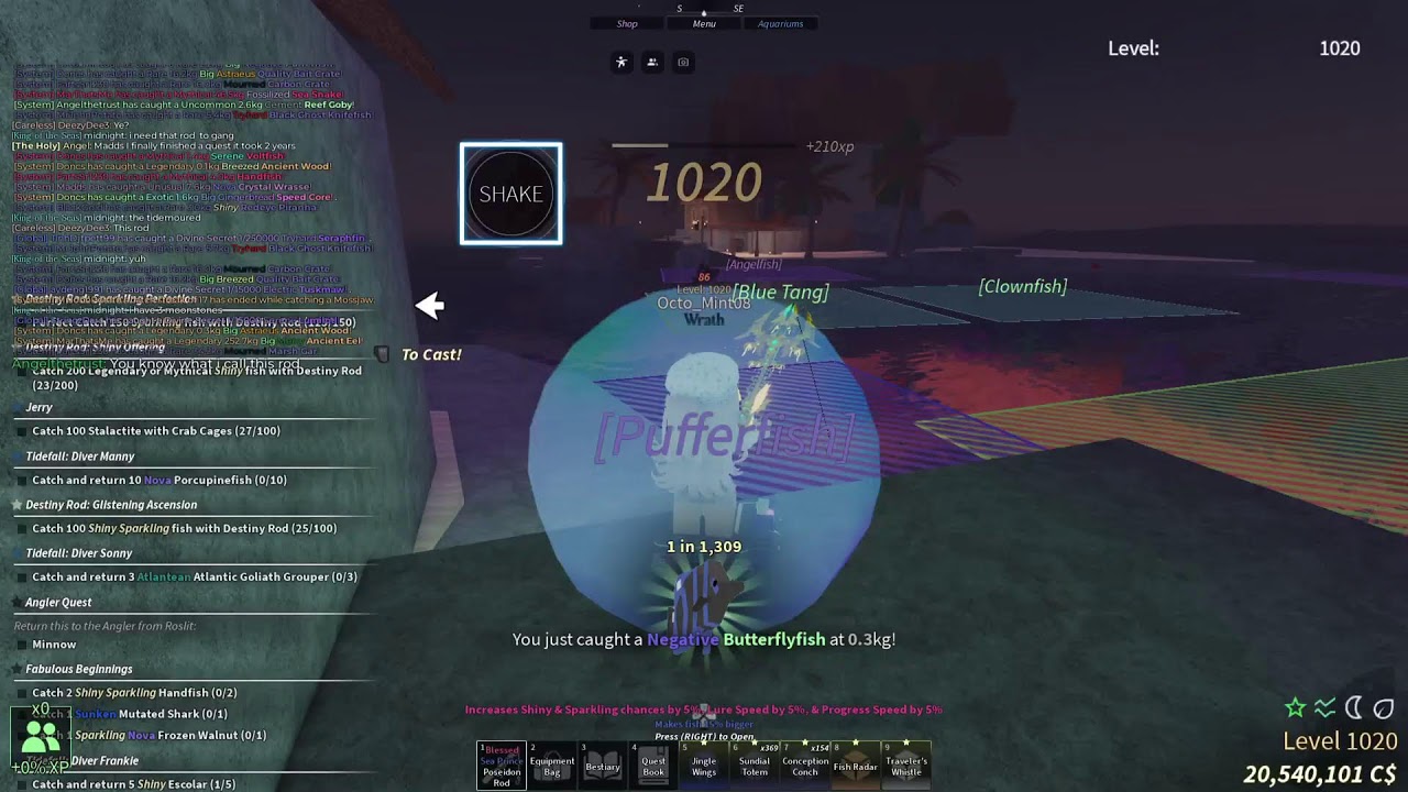 Fisch: day 30 Grinding for A rare rods & Complete the bestiary