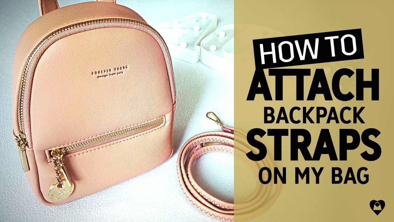 HOW TO 🔍 Attach the Backpack Strap on My Pink Pierre Loues