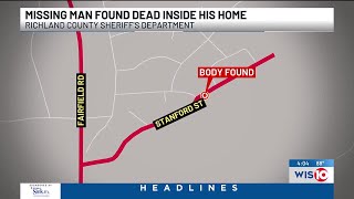 Missing Richland County man found dead inside home