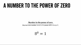 A number raised to the power of zero (n^0) | Arithmetic #134
