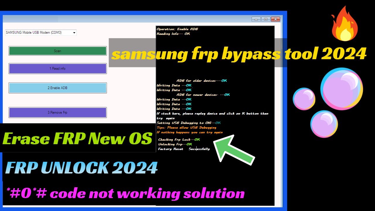 SAMSUNG FRP ENABLE ADB TOOL V10 | SAMSUNG FRP BYPASS 2024 | ADB MTP EDL ...