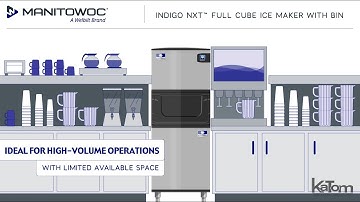Manitowoc Indigo NXT™ 470 lb. Full Cube Ice Maker with 383 lb. Storage