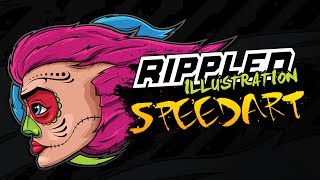 Speed Art | Rippled Illustration