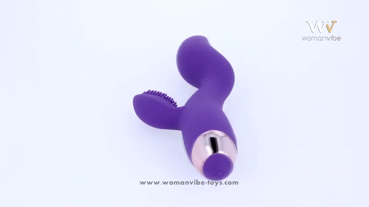 WOMANVIBE DONNA VIBRATORE RABBIT SILICONE 10 FUNZIONI RICARICABILE