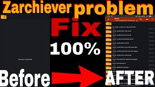 Finally 😯 ZArchiver Access Denied Problem Fix 100% 🔥 | Full Solution Android/iOS'