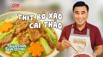 THỊT BÒ XÀO CẢI THẢO - Công thức của MC Quyền Linh | Bữa Cơm Gia Đình