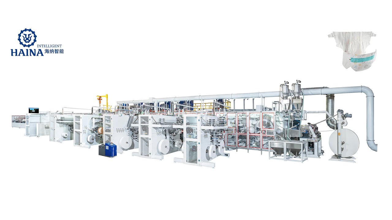 HAINA INTELLIGENT FULL SERVO BABY DIAPER PRODUCTION LINE