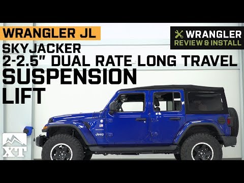 Jeep Wrangler JL SkyJacker 2-2.5" Dual Rate Long Travel Suspension Lift Review & Install