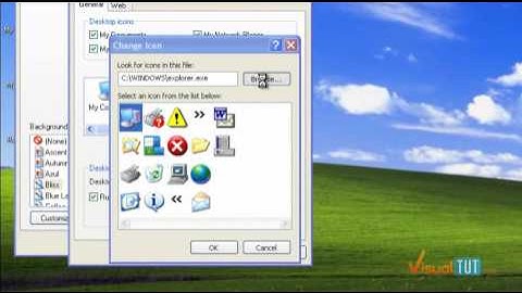 Windows xp Tips - Customize windows xp Desktop Icons