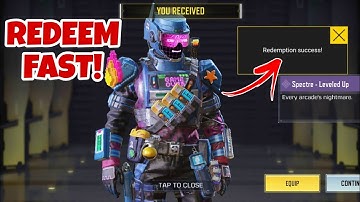 FREE SPECTRE! Redeem code 100% Working Code | CODM November 18 redeem code Season 9 2022