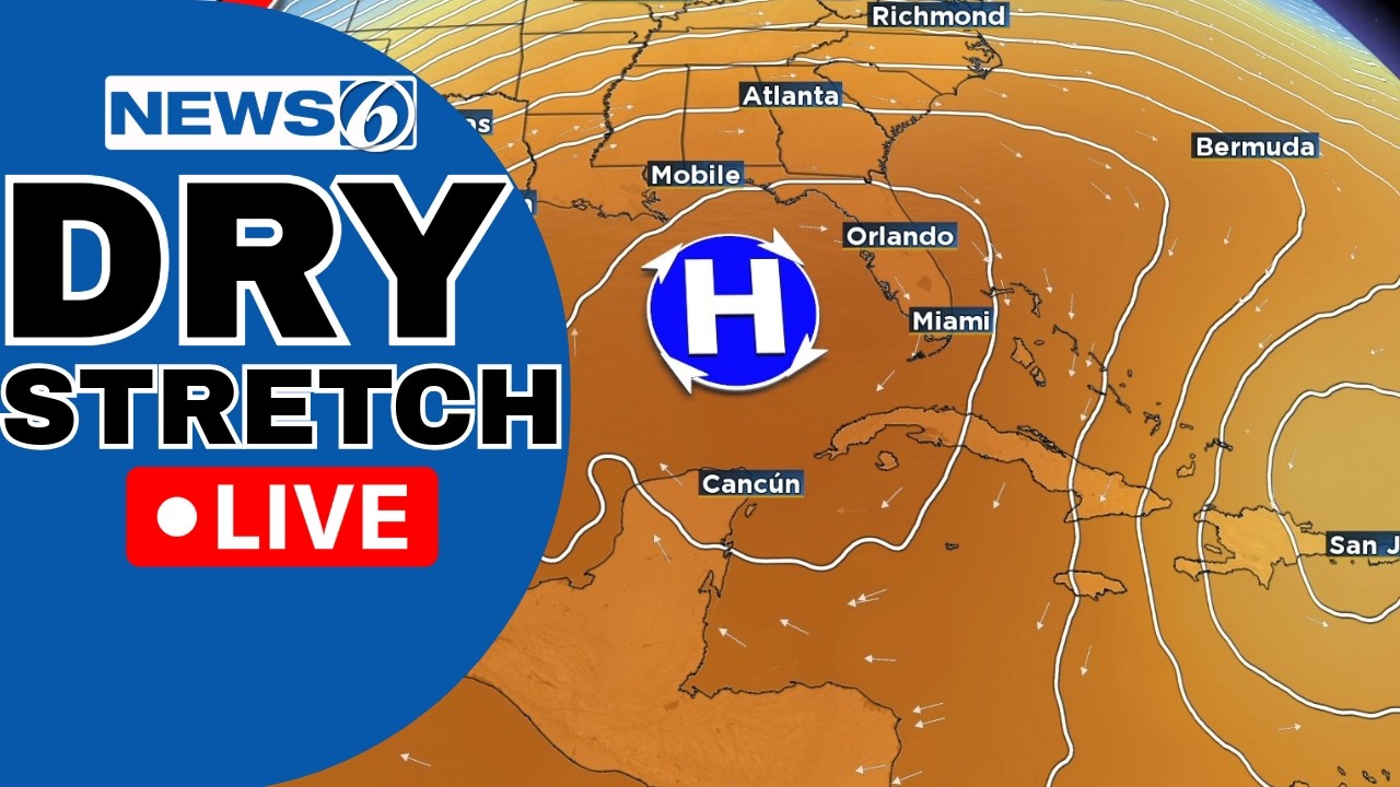 🔴NEWS 6 WEATHER LIVE AT 9:30 | Extended Dry And HOT Stretch Coming To ...