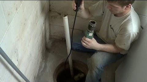 ATLANTIC DRAIN ~ Howto Remove / Install SUMP PUMP & Check Valve