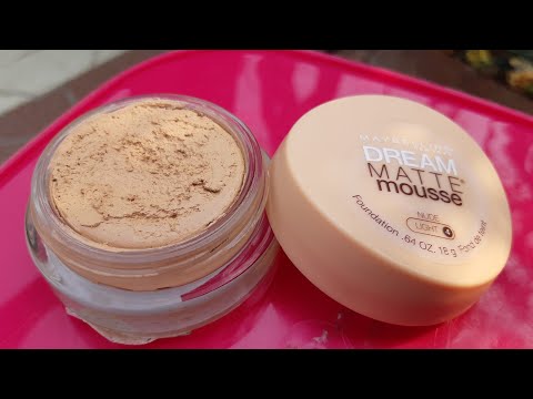 Maybellene New York dream matte mousse foundation review | foundation for every skin type |