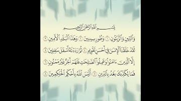 قراءة من صلاة العشاء سورة (التين)