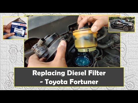 Replacing Diesel Filter - Toyota Fortuner 1KDFTV