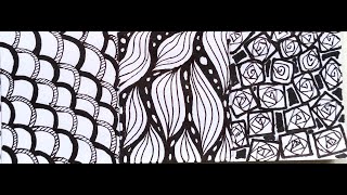 Celebrity Simple Zentangle Patterns Tutorial 🖋️•|| 25 Simple Zentangle Pattern Series ||• Net Worth