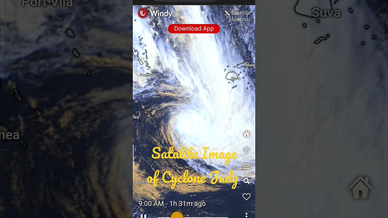Cyclone Judy Satalite Image 10:30AM IST