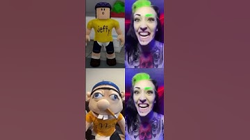 Jeffy ROBLOX vs ORIGINAL Scary Clown! 🤡🤣 #shorts