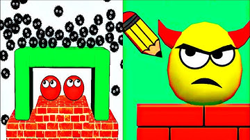 Draw to Smash Puzzle VS Hide Ball Brain Teaser Logic Puzzle Mix Double Two