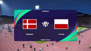 Denmark U19 vs Poland U19 (07/09/2023) U19 Friendly Games PES 2021