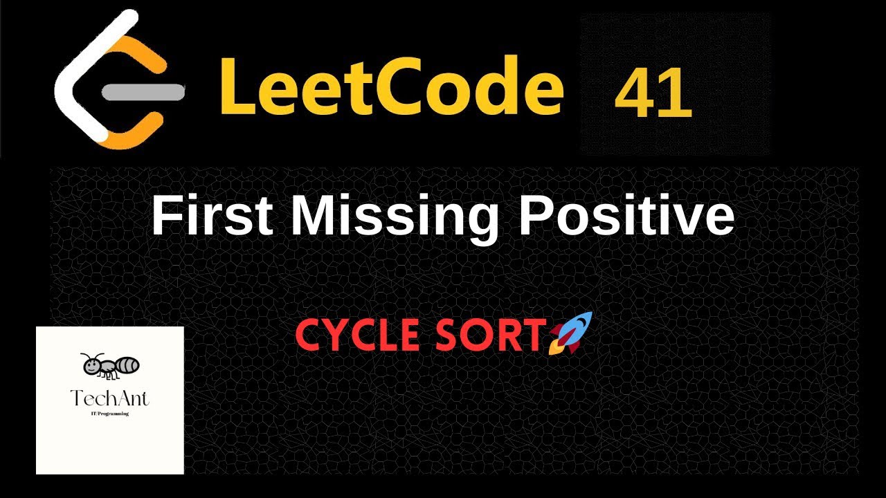 Leetcode 41. First Missing Positive.Cycle Sort.İzah