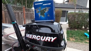 Mercury/Tohatsu 6hp fourstroke outboard prop change effect on speed/rpm