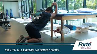 Tall Kneeling Lat Prayer Stretch