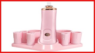 Pink Nail Lacquer Shaker, Nail Polish Mixer, Portable Electric Eyelash Glue Shaker with 2 Connector