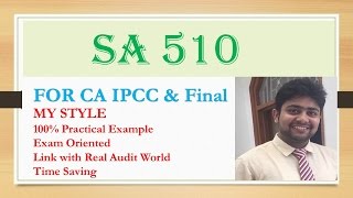 SA 510 Initial Audit Engagement| Standard on Auditing 510