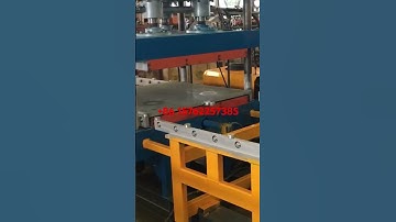 Full automatic rubber floor tiles vulcanizing press machine testing