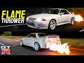 600HP BIG TURBO R32 SKYLINE GTR - The Flame Thrower Godzilla from Down Under