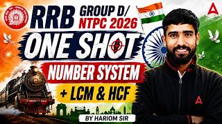 RRB Group D/NTPC 2026 | Number System, LCM & HCF One Shot | Group D/NTPC Maths By Hariom Sir