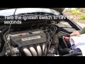 PCM Idle Learn Procedure for Honda Accord