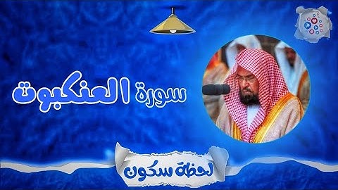 لحظة سكون | تلاوة خاشعة بصوت الشيخ عبد الرحمن السديس. سورة: العنكبوت
