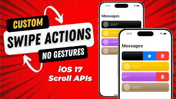 Swipe Actions For ScrollView - No Gestures! - iOS 17 Scroll APIs - Xcode 15