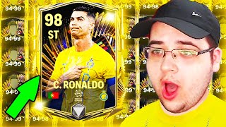 98 TOTS RONALDO için SINIRSIZ 94+ PAKET AÇTIM ve SONUÇ ? FC Mobile