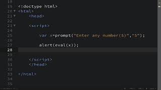 #JavaScript Global function #eval()