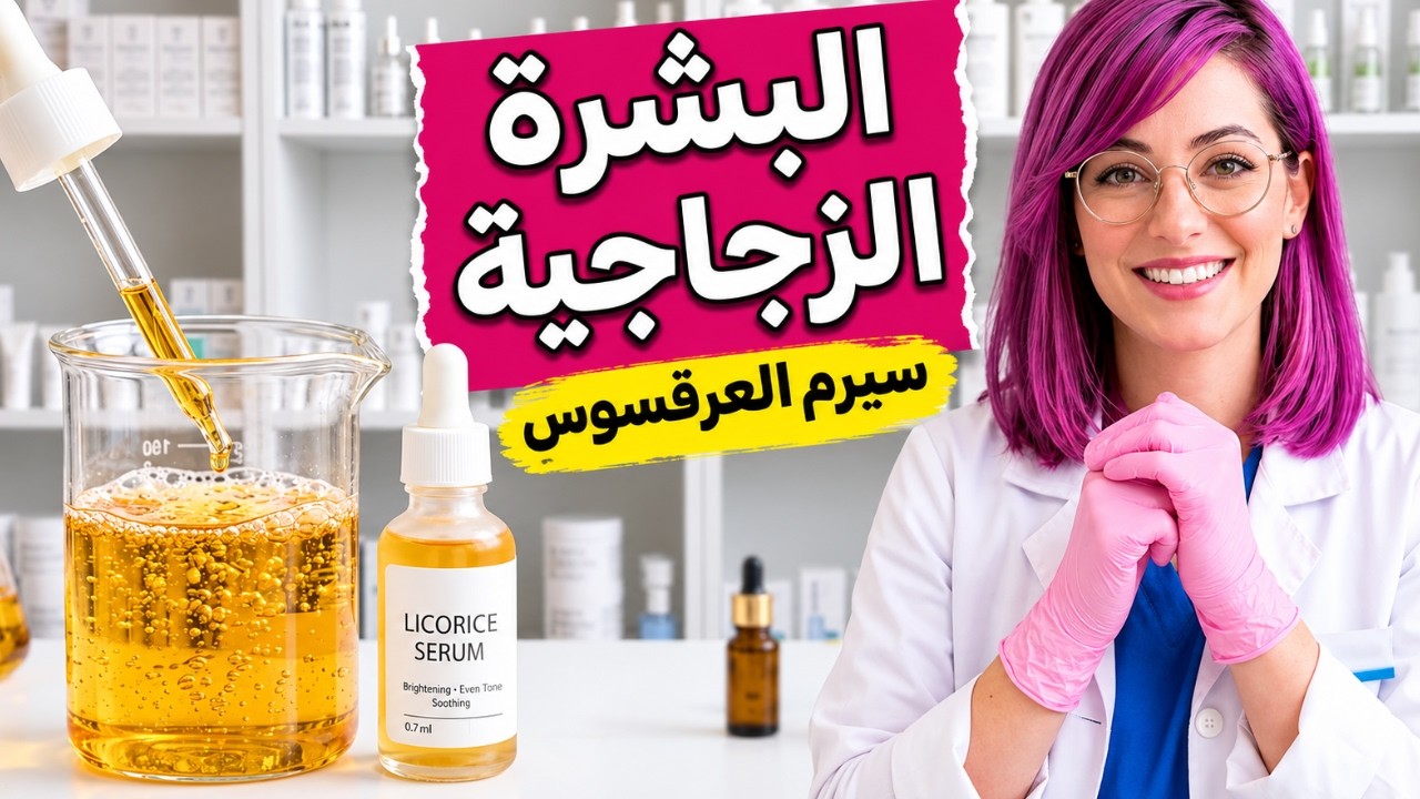 سيرم العرقسوس يزيل تصبغات البشرة و البقع البنية و الكلف المزمن في ايام /تفتيح وتوحيد لون البشرة