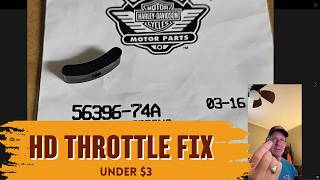 Fix Your Twitchy Jerky Harley Throttle for Three Dollars