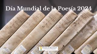 Día mundial de la Poesía 2024