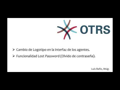 OTRS - Cambio de Logo y Funcionalidad 