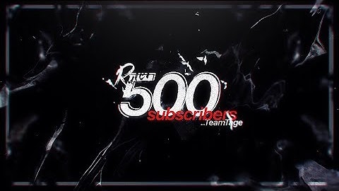 RULER : 500 Subscribers Teamtage By Evanth & Qry