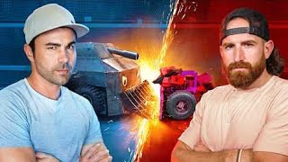 Mark Rober vs Dude Perfect- Ultimate Robot Battle v mark rober dubbing video