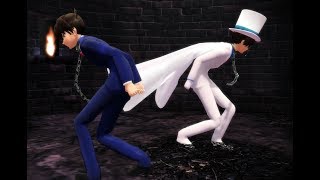 【MMD】Chained Up (Shinichi & Kaito Kid)