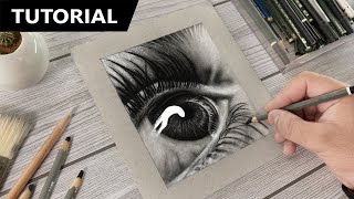 How to Draw REALISTIC Eye | Step by Step by Art By Ali Haider 18,767 views 3 months ago 9 minutes, 37 seconds